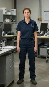 Female Waste Treatment Operator Professional Stock Photo