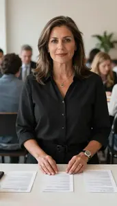 Female Card Table Attendant Stock Photo