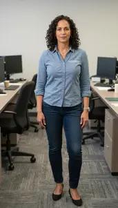 Female Certified Indoor Environmentalist Professional Stock Image