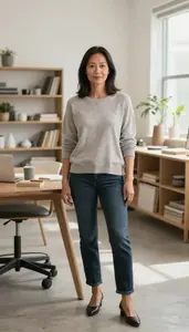 Female China Decorator Stock Photo