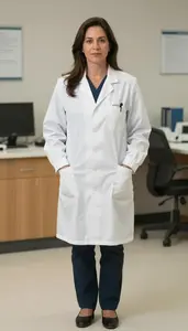 Female Diagnostic Radiologist Portrait Stock Photo