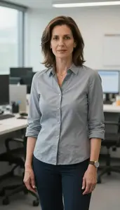 Female Engineering Psychologist Portrait Stock Photo