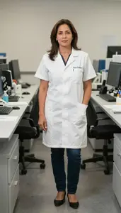 Female Feed Research Technician Professional Stock Photo