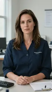 Female Forensic Psychologist Professional Stock Image