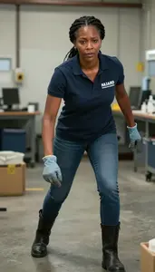 Female Hazard Waste Handler Portrait Stock Photo