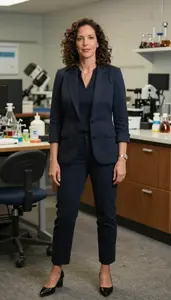 Female High Energy Astrophysicist Professional Stock Image
