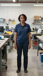 Female High School Auto Repair Teacher Professional Stock Image
