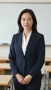 Female High School English Teacher Professional Stock Image