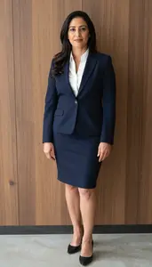 Female Life Insurance Agent Professional Stock Image