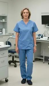 Female Maxillofacial Surgeon Stock Photo