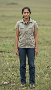Female Migratory Game Bird Biologist Stock Photo