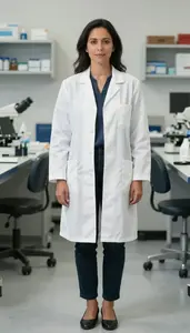 Female Optical Scientist Portrait Stock Photo