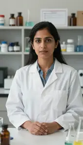 Female Organic Chemist Portrait Stock Photo