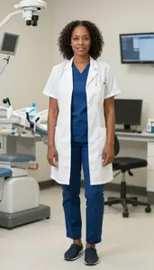 Female Orthodontist Assistant Portrait Stock Photo