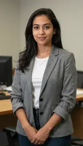 Female Statistical Methods Professor Professional Stock Image