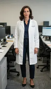 Female Theoretical Astronomer Professional Stock Image