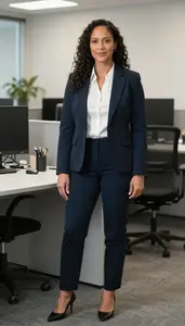 Female Timber Management Specialist Stock Photo