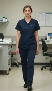 Female Veterinary Surgery Technologist Portrait Stock Photo