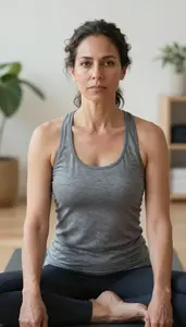 Female Yoga Teacher Stock Photo