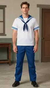 Attention Grabbing Caucasian In Sailor Uniform