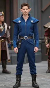 Attention Grabbing In Intricate Elf Costume