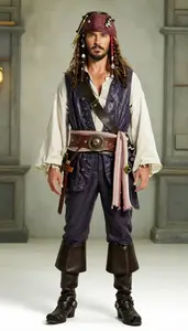 Attention Grabbing Nordic In Classic Pirates Caribbean Costume