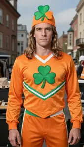Colorful Clovers Cheerleader Costume Dramatic Costume