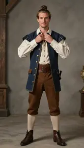 Colorful Nordic In Classic Colonial Costume