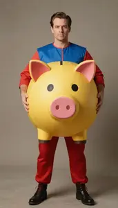 Colorful Piggy Bank Costume Costume