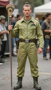 Colorful Plastic Army Costume Costume