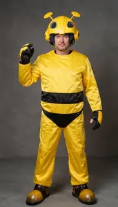 European Man Man In 40s Man Wearing Bumble Bee Costume