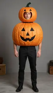 Impressive In Pumpkin Costume