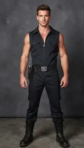 Man In Late 20s Elaborate Bold Coal Miner Costume