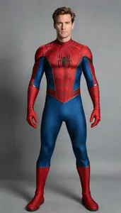 Man In Late 20s Engaging Spin Spidey Costume