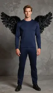 Man In Late 30s Wearing Fallen Angel Costume