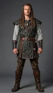 Man In Mid 30s Wearing Viking Costume