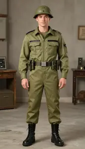 Mens Plastic Army Costume
