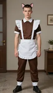Mens Professional Cat Maid Costume