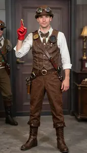 Professional European In Steampunk Costume