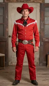 Professional Light Skinned In Cowboy Costume