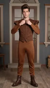Southern European In Late 20s In Funnyman Costume House