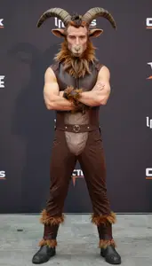 Striking Goatman Costume Costume Colorful Mens Wear