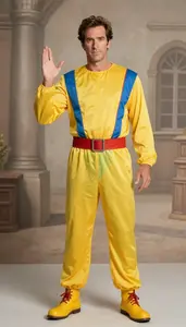 Theatrical Western European In Colorful Genie Costume