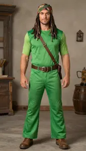Vibrant Hippy Costume For Costume Party