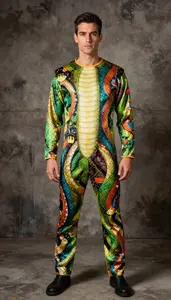 Vibrant Snake Charmer Costume For Theatrical Wear