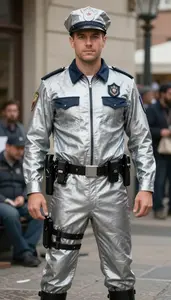 Vibrant In Undercover Cop Costume