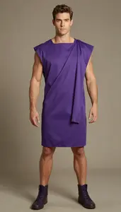 Bold Anglo In Dramatic Toga Costume