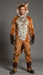 Central European In Mid 20s In Fox Costume