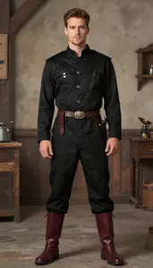 Colorful Caucasian In Blacksmith Costume
