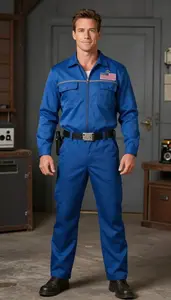 Detailed Oil Rig Worker Costume Costume Celebratory Mens Wear